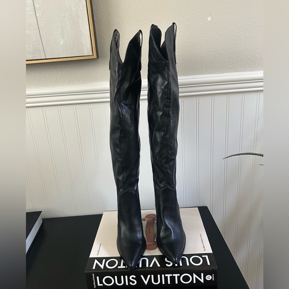 Steve Madden Ranger Black Over the Knee Boots - Picture 10 of 16